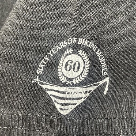 ONeill Mens Black Graphic Tee "First Name In The Water" Regular Fit S - Picture 4 of 7